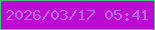 文字の大きさ：1、枠の色：48c47d、背景の色：bd0ad3、文字の色：bd68f7 無料ブログパーツのブログ時計