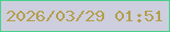 文字の大きさ：1、枠の色：48d18c、背景の色：cecfde、文字の色：b49e4c 無料ブログパーツのブログ時計