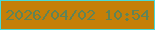 文字の大きさ：4、枠の色：48dad7、背景の色：c57f08、文字の色：5f8457 無料ブログパーツのブログ時計