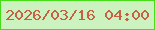 文字の大きさ：4、枠の色：48db18、背景の色：ccf2c0、文字の色：c66146 無料ブログパーツのブログ時計