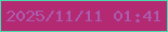 文字の大きさ：5、枠の色：48dcac、背景の色：b32a73、文字の色：ab5caf 無料ブログパーツのブログ時計