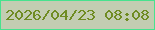 文字の大きさ：2、枠の色：48e28e、背景の色：c3cdb2、文字の色：6f8b22 無料ブログパーツのブログ時計
