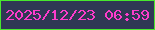 文字の大きさ：3、枠の色：48e82e、背景の色：2f3854、文字の色：fd3ccc 無料ブログパーツのブログ時計