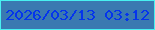 文字の大きさ：1、枠の色：48f0f0、背景の色：3a79b1、文字の色：0434ec 無料ブログパーツのブログ時計