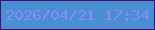 文字の大きさ：4、枠の色：490e72、背景の色：4b8fd3、文字の色：898bfb 無料ブログパーツのブログ時計