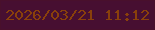 文字の大きさ：1、枠の色：49102c、背景の色：470f31、文字の色：89400b 無料ブログパーツのブログ時計