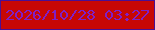 文字の大きさ：5、枠の色：491094、背景の色：c70706、文字の色：801fc7 無料ブログパーツのブログ時計