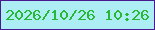 文字の大きさ：2、枠の色：49198f、背景の色：adedf4、文字の色：29b735 無料ブログパーツのブログ時計