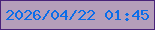 文字の大きさ：3、枠の色：492279、背景の色：b59eba、文字の色：0a6de9 無料ブログパーツのブログ時計