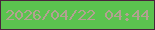 文字の大きさ：4、枠の色：49243c、背景の色：5bc34f、文字の色：b3a191 無料ブログパーツのブログ時計