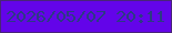 文字の大きさ：5、枠の色：492577、背景の色：6304e9、文字の色：2c3a84 無料ブログパーツのブログ時計
