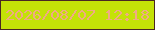 文字の大きさ：1、枠の色：492723、背景の色：c4e207、文字の色：f0aa85 無料ブログパーツのブログ時計