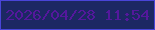 文字の大きさ：4、枠の色：4945d8、背景の色：1c2863、文字の色：54189c 無料ブログパーツのブログ時計