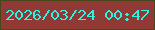 文字の大きさ：2、枠の色：49461c、背景の色：913934、文字の色：27f5e1 無料ブログパーツのブログ時計
