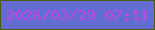 文字の大きさ：2、枠の色：495b10、背景の色：636cd0、文字の色：c246e6 無料ブログパーツのブログ時計