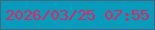 文字の大きさ：2、枠の色：496382、背景の色：069cbb、文字の色：f61b5b 無料ブログパーツのブログ時計