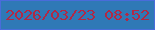 文字の大きさ：2、枠の色：496cda、背景の色：2f79b6、文字の色：b12945 無料ブログパーツのブログ時計