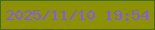 文字の大きさ：4、枠の色：496d00、背景の色：8c9302、文字の色：8358f6 無料ブログパーツのブログ時計