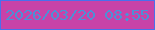 文字の大きさ：1、枠の色：4970ed、背景の色：c843a8、文字の色：4b91d6 無料ブログパーツのブログ時計