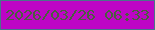 文字の大きさ：4、枠の色：49748a、背景の色：bd05c5、文字の色：4b5e3f 無料ブログパーツのブログ時計