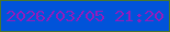 文字の大きさ：5、枠の色：49762e、背景の色：0153d9、文字の色：8820bf 無料ブログパーツのブログ時計