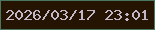 文字の大きさ：2、枠の色：497860、背景の色：241401、文字の色：c2b8c9 無料ブログパーツのブログ時計