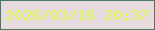 文字の大きさ：5、枠の色：497b61、背景の色：e8dbe0、文字の色：deff49 無料ブログパーツのブログ時計