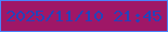 文字の大きさ：2、枠の色：4983ff、背景の色：9f1767、文字の色：2443ba 無料ブログパーツのブログ時計