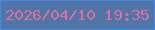 文字の大きさ：4、枠の色：4984e6、背景の色：5076a7、文字の色：de6fa3 無料ブログパーツのブログ時計
