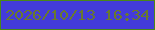 文字の大きさ：3、枠の色：498817、背景の色：433bda、文字の色：69792e 無料ブログパーツのブログ時計