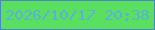 文字の大きさ：3、枠の色：4988c3、背景の色：5adf61、文字の色：58b3d9 無料ブログパーツのブログ時計