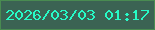 文字の大きさ：1、枠の色：498b51、背景の色：3b6353、文字の色：27fbc7 無料ブログパーツのブログ時計