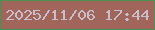 文字の大きさ：1、枠の色：499051、背景の色：a0655b、文字の色：cdbdc8 無料ブログパーツのブログ時計