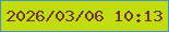 文字の大きさ：1、枠の色：4992b8、背景の色：c1dd10、文字の色：70353c 無料ブログパーツのブログ時計