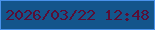 文字の大きさ：1、枠の色：4992eb、背景の色：13558b、文字の色：590e35 無料ブログパーツのブログ時計