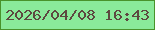 文字の大きさ：3、枠の色：49932b、背景の色：8aea9a、文字の色：5d4840 無料ブログパーツのブログ時計