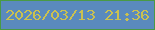 文字の大きさ：1、枠の色：499a45、背景の色：5a8abd、文字の色：cbc14f 無料ブログパーツのブログ時計