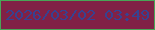 文字の大きさ：4、枠の色：49a557、背景の色：812146、文字の色：364291 無料ブログパーツのブログ時計