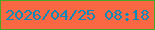 文字の大きさ：1、枠の色：49a823、背景の色：f96843、文字の色：0e8ab8 無料ブログパーツのブログ時計