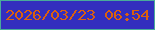 文字の大きさ：4、枠の色：49ab9a、背景の色：332ebe、文字の色：db600e 無料ブログパーツのブログ時計