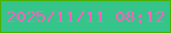 文字の大きさ：2、枠の色：49b001、背景の色：35c48a、文字の色：f964bf 無料ブログパーツのブログ時計