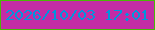 文字の大きさ：1、枠の色：49b806、背景の色：c32ca5、文字の色：0096dd 無料ブログパーツのブログ時計