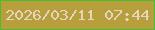 文字の大きさ：4、枠の色：49be34、背景の色：b79f3b、文字の色：e5d5c0 無料ブログパーツのブログ時計