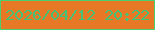 文字の大きさ：4、枠の色：49cf70、背景の色：e77825、文字の色：46c277 無料ブログパーツのブログ時計