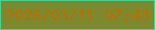 文字の大きさ：5、枠の色：49d18e、背景の色：7d892e、文字の色：b96f04 無料ブログパーツのブログ時計