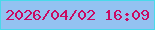 文字の大きさ：3、枠の色：49d9ea、背景の色：93c2f1、文字の色：c90a63 無料ブログパーツのブログ時計