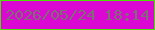 文字の大きさ：2、枠の色：49e203、背景の色：db07d2、文字の色：7c6f71 無料ブログパーツのブログ時計