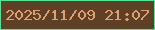 文字の大きさ：4、枠の色：49eb95、背景の色：5f3f25、文字の色：dba270 無料ブログパーツのブログ時計