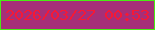 文字の大きさ：2、枠の色：49ec14、背景の色：a62f78、文字の色：f61835 無料ブログパーツのブログ時計