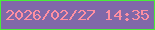 文字の大きさ：4、枠の色：49ed38、背景の色：8168a8、文字の色：ff8fa2 無料ブログパーツのブログ時計
